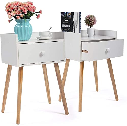 Tiiiopkvvv Generic Nachttisch für Schlafzimmer Schlafzimmer Nachttisch 2 Stück Licht Luxus Nachttisch mit Schubladen Schlafzimmer Wohnzimmer Wohnzimmer Flur für Home Office von Tiiiopkvvv