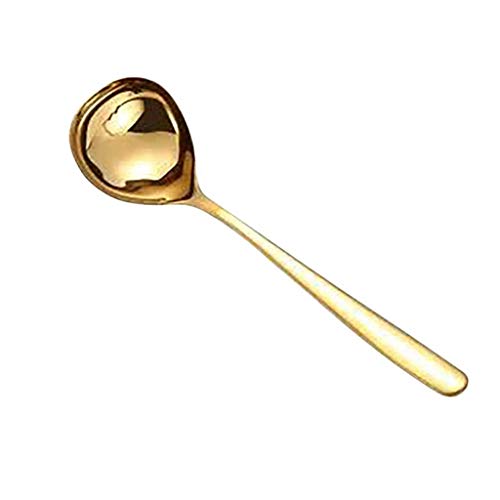 Tiiiopkvvv Großer Mehrzweck-Suppenlöffel, Küchenhelfer und Zubehör, Edelstahl-Kaffeeschaufel (Farbe: E) von Tiiiopkvvv