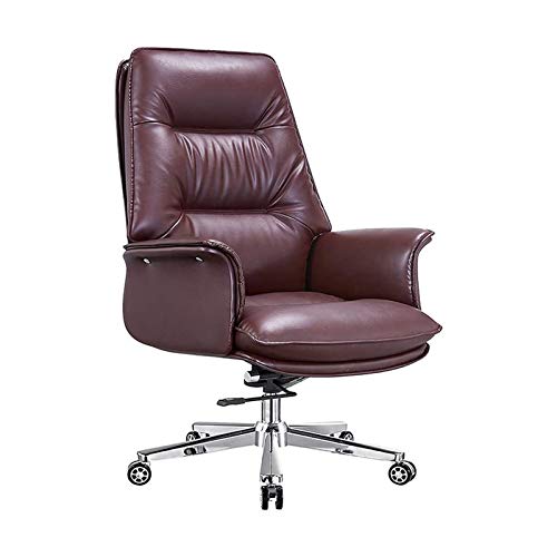 Tiiiopkvvv Home Office Schreibtischstühle Videospiel Stühle Bürostühle Gaming Stuhl Leder Büro Computer Stuhl Liege Chefsessel Home Fashion 360 ° Drehung Verstellbar von Tiiiopkvvv