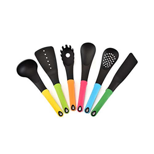 Tiiiopkvvv Kitchen Nylon Kitchenware 6-teiliges Antihaft-Kochgeschirr Kochschaufel Löffel Set Küchengeschirr-Set Tiiiopkvvv Kitchen Nylon Kitchenware 6-teiliges Antihaft-Kochgeschirr Kochschaufel Löffel Set Küchengeschirr-Set von Tiiiopkvvv