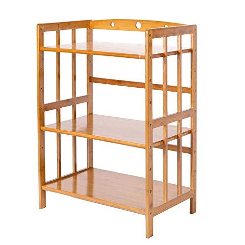 Tiiiopkvvv Küchenregal Bodenstehend 3 Etagen Bambus Wohnzimmer Badezimmer Lagerregal Besteckregale Aufbewahrung von Tiiiopkvvv