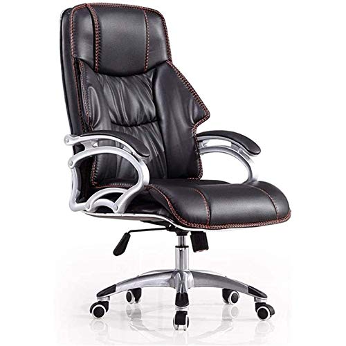 Tiiiopkvvv Liegestühle für Wohnzimmer, Sessel, hohe Rückenlehne, Chefsessel, Drehstuhl, Computerstuhl, Business-Leder, Kunst-Manager, Chefsessel von Tiiiopkvvv