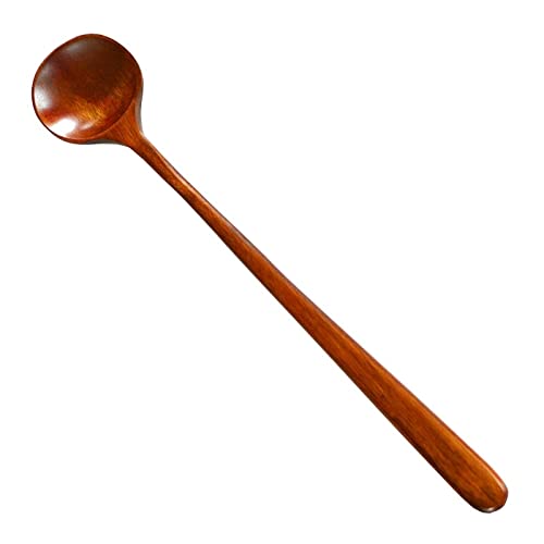 Tiiiopkvvv Löffel mit langem Griff, runde Löffel zum Suppen, Kochen, Rühren, Rührlöffel für Küche, Suppenlöffel (Größe : 6) von Tiiiopkvvv