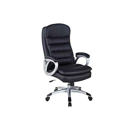 Tiiiopkvvv Managerial Chefsessel Bürostuhl Schreibtischstühle Ergonomischer Computer-Gaming-Stuhl Bequemer Lederstuhl von Tiiiopkvvv