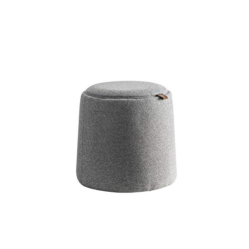 Tiiiopkvvv Runde Fußhocker, Fußstütze, Hocker, Schalthebel, multifunktionaler Sofa-Hocker, multifunktionaler Aufbewahrungshocker, kann als Couchtisch verwendet werden, 454542 cm (Farbe: A) von Tiiiopkvvv