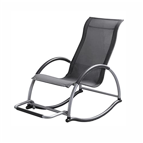 Tiiiopkvvv Schaukelstuhl, schlicht, für Wohnzimmer, Zuhause, Freizeit, Zuhause, Plattform, Balkon, leichter Stuhl, Schaukelstuhl, Loungesessel (C) von Tiiiopkvvv