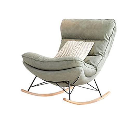 Tiiiopkvvv Schaukelstuhl Liege Erwachsene Einzelsofa Balkon Zuhause Freizeit Kleine Wohnung Wohnzimmer Faule Schaukelstuhl (A) von Tiiiopkvvv