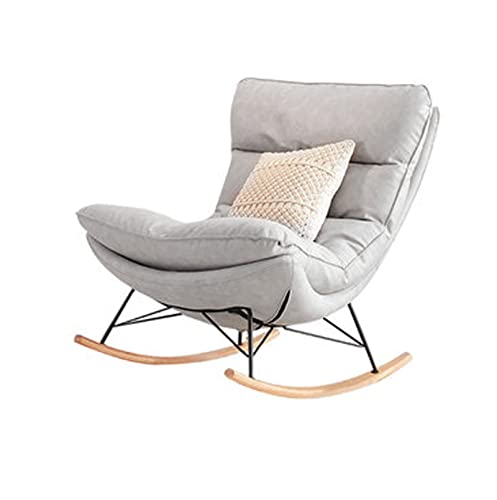 Tiiiopkvvv Schaukelstuhl Liege Erwachsene Einzelsofa Balkon Zuhause Freizeit Kleine Wohnung Wohnzimmer Faule Schaukelstuhl (B) von Tiiiopkvvv
