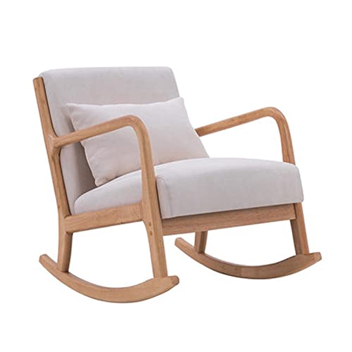 Tiiiopkvvv Schaukelstuhl aus Massivholzstoff, für Balkon, Schlafzimmer, Freizeit, faules Sofa, Einzelsitz, Schaukelstuhl Tiiiopkvvv Schaukelstuhl aus Massivholzstoff, für Balkon, Schlafzimmer, Freizeit, faules Sofa, Einzelsitz, Schaukelstuhl von Tiiiopkvvv