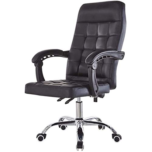 Tiiiopkvvv Schreibtischstühle für Heimbüro, Videospiel, Möbel, mittlere Rückenlehne, Büro-Computertisch, drehbar, Kunstleder, Komfort, ergonomische Sessel von Tiiiopkvvv