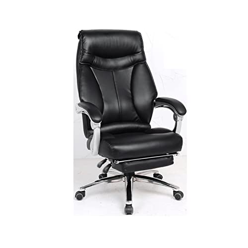 Tiiiopkvvv Schreibtischstühle für Zuhause, Büro, verstellbare Stühle, Drehstuhl, Chefsessel, Leder, Computer-Gaming-Stühle mit Fußstütze von Tiiiopkvvv