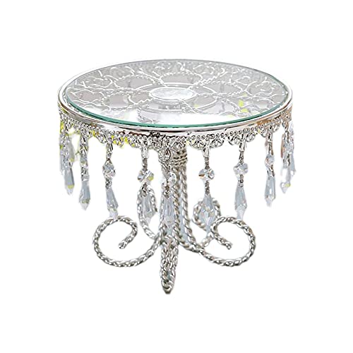 Tiiiopkvvv Tortenständer Rund Tortenständer Glas Desserttisch Mehrzweck Cupcake Display Ständer Nachmittagstee Gebäckservice Tablett Hochzeit Tortenständer Metall Tortenständer von Tiiiopkvvv