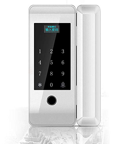 Tiiiopkvvv Türschloss ohne Bohren Fingerabdruckschloss Passwort Smart Lock Swipe Türschloss Elektronische Schlösser Kein Öffnen Family Office Fingerabdruck Entsperren Passwort Entsperren APP von Tiiiopkvvv