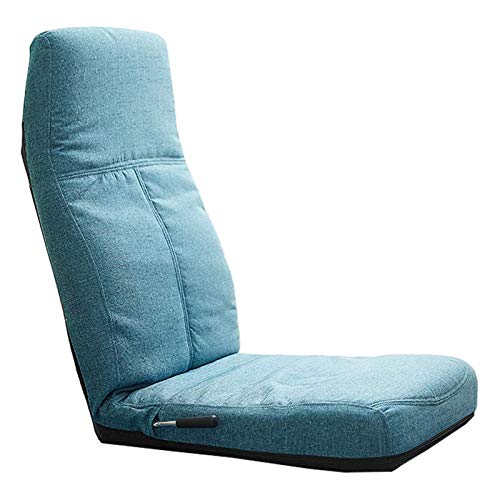 Tiiiopkvvv Verstellbarer Bodenstuhl mit Rückenstütze klappbarer Bodensofa Loungesessel für Erwachsene Videospiele Faule Sofakissen Stuhl mit Joystick von Tiiiopkvvv