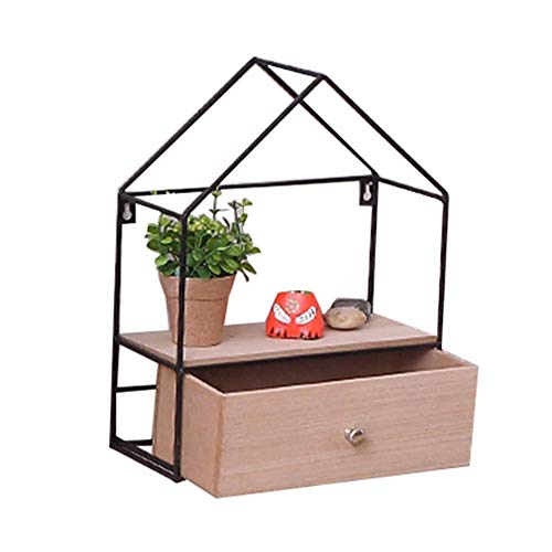 Tiiiopkvvv Wandregale im Retro-Stil Schweberegale Dekorative Aufbewahrung Dreieck Haus Eisen Kunst Massivholz Schublade Multifunktions Lagerung Display Regal Tiiiopkvvv Wandregale im Retro-Stil Schweberegale Dekorative Aufbewahrung Dreieck Haus Eisen Kunst Massivholz Schublade Multifunktions Lagerung Display Regal von Tiiiopkvvv