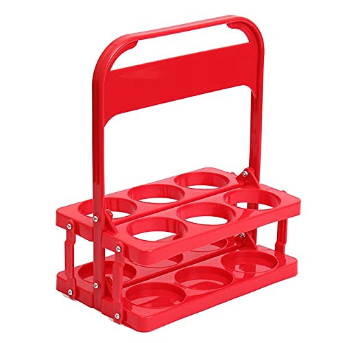 Tiiiopkvvv Weinregal, Weinregal, 6 Flaschen, freistehend, Arbeitsplatte, Weinregal, Tisch-Getränketräger, faltbarer Bier-Caddy Getränke-Weinregal, Korb für Party, Weinflaschenhalter (Farbe: D) von Tiiiopkvvv