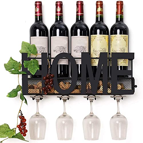 Tiiiopkvvv Weinregal Europäischer Stil Retro Schmiedeeisen Weinregal Wandbehang Wohnzimmer Restaurant Bar Theke Bar Weinschrank Kreativer Weinhalter Wandanhänger Weinflaschenhalter von Tiiiopkvvv