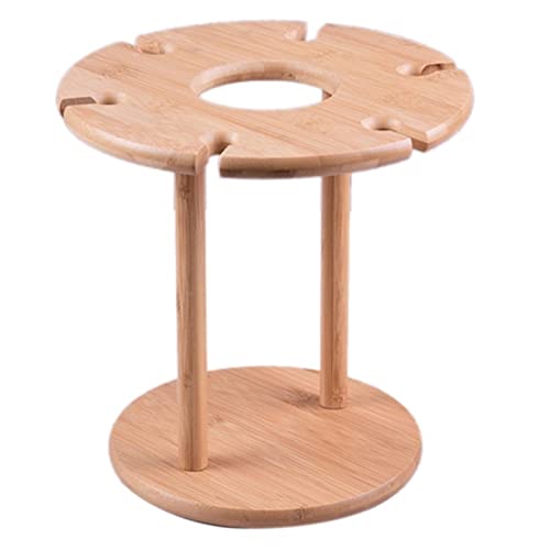 Tiiiopkvvv Weinregal Kreatives chinesisches Weinregal Weinglasregal Weinkelch Display Rack Haushalt Holz kopfüber hängend Weinglas Weinflaschenhalter von Tiiiopkvvv
