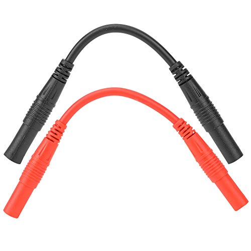 Bananensteckerkabel, 3.9in Multimeter Messleitungen Banana Plug Kabel Bananenstecker Buchse Prüfspitze Messkabel Set Doppelbuchsenkopf Drahtleitung Digital Elektrische Prüfung Rot Schwarz Bananensteckerkabel, 3.9in Multimeter Messleitungen Banana Plug Kabel Bananenstecker Buchse Prüfspitze Messkabel Set Doppelbuchsenkopf Drahtleitung Digital Elektrische Prüfung Rot Schwarz von Tiiyee