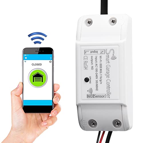 Intelligenter Garagentor Controller, Universeller WiFi Garagentoröffner Ferntüröffner Kompatibel mit Mehreren Benachrichtigungsmodi Gerätetürsicherheitssysteme Unterstütz Schlüssello(100 240V EU PLUG) Intelligenter Garagentor Controller, Universeller WiFi Garagentoröffner Ferntüröffner Kompatibel mit Mehreren Benachrichtigungsmodi Gerätetürsicherheitssysteme Unterstütz Schlüssello(100 240V EU PLUG) von Tiiyee