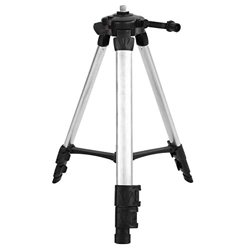 Kamera Stativm, Laser Nivellier Neigungsmesser Dreibein Einstellbar Aluminium Baustativ Kreuzlinienlaser Universallevel Handy Ausziehbares 360° Fotostativ Mit Transport Tasche Punktlasermessungen von Tiiyee
