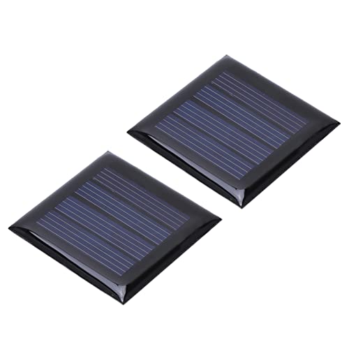 Mikro Solarzellen, 2 Stück 2V 210mA Flexible Solarmodule Micro Solar Panel Mini Tragbare DIY Elektrische Spielzeugmaterialien Photovoltaikzellen Ladegerät Solarenergie Gartenlicht Batterieladegerät von Tiiyee
