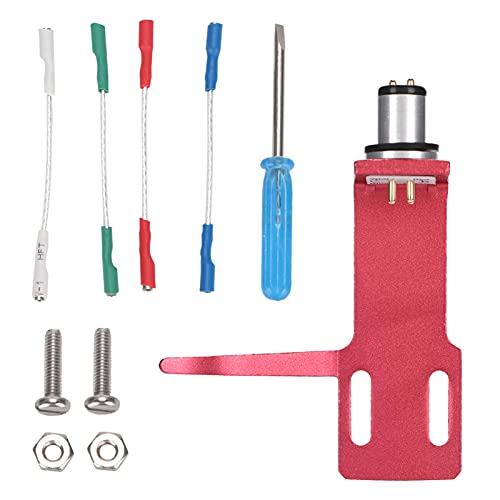 Phonograph Head Shell, Aluminiumlegierung Stylus Halter Universal LP Plattenspieler Headshell Mount Ersatz Mit 4 AnschlussdräHten Halterung Anschlusskabel Verschiedene Reparatur Phonographen Player Phonograph Head Shell, Aluminiumlegierung Stylus Halter Universal LP Plattenspieler Headshell Mount Ersatz Mit 4 AnschlussdräHten Halterung Anschlusskabel Verschiedene Reparatur Phonographen Player von Tiiyee