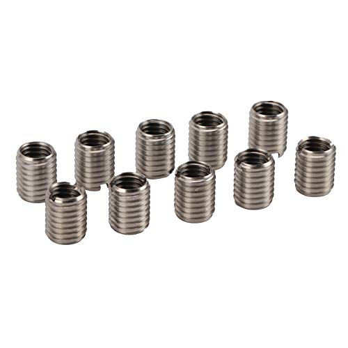 Tiiyee Gewindeeinsatz, 10 Stück M10x1.5mm M12x1.75mm Edelstahl Gewindeeinsatzschraube, Reduziermutter Gewindehülse, Gewindeadapter Reduziermutter für Automobilen Dampfturbinen Mechanischen Geräten von Tiiyee