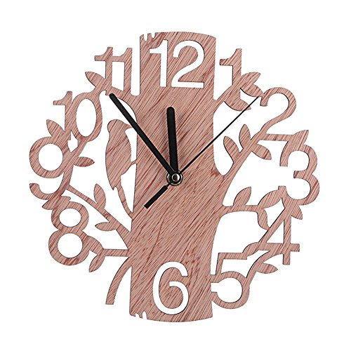 Tiiyee Holzbaum Wanduhr, Kreative Digitale Moderne Batteriebetriebene Uhr Unregelmäßige Dekorative Leise Uhren Vintage Wohnzimmer Schlafzimmer Kinderuhr Zuhause Schlafzimmer Wohnzimmer Tiiyee Holzbaum Wanduhr, Kreative Digitale Moderne Batteriebetriebene Uhr Unregelmäßige Dekorative Leise Uhren Vintage Wohnzimmer Schlafzimmer Kinderuhr Zuhause Schlafzimmer Wohnzimmer von Tiiyee