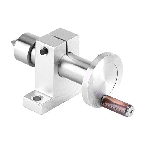 Tiiyee Mini Drehmaschine Drehzentrum, Mini Drehbank Revolving Center Drechselbank Reitstock Zentrierspitze Rollkörner Doppellager Live Drehteller Holzdrehmaschine DIY Part Drehbank Für Holzbearbeitung von Tiiyee