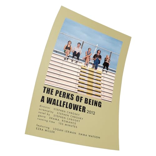 The Perks of Being a Wallflower Movie Poster Poster 15x23 inches 38x58 cm (380X580mm) Rahmenlos Poster Dekorative Wandgeschenke von Tijazgeki