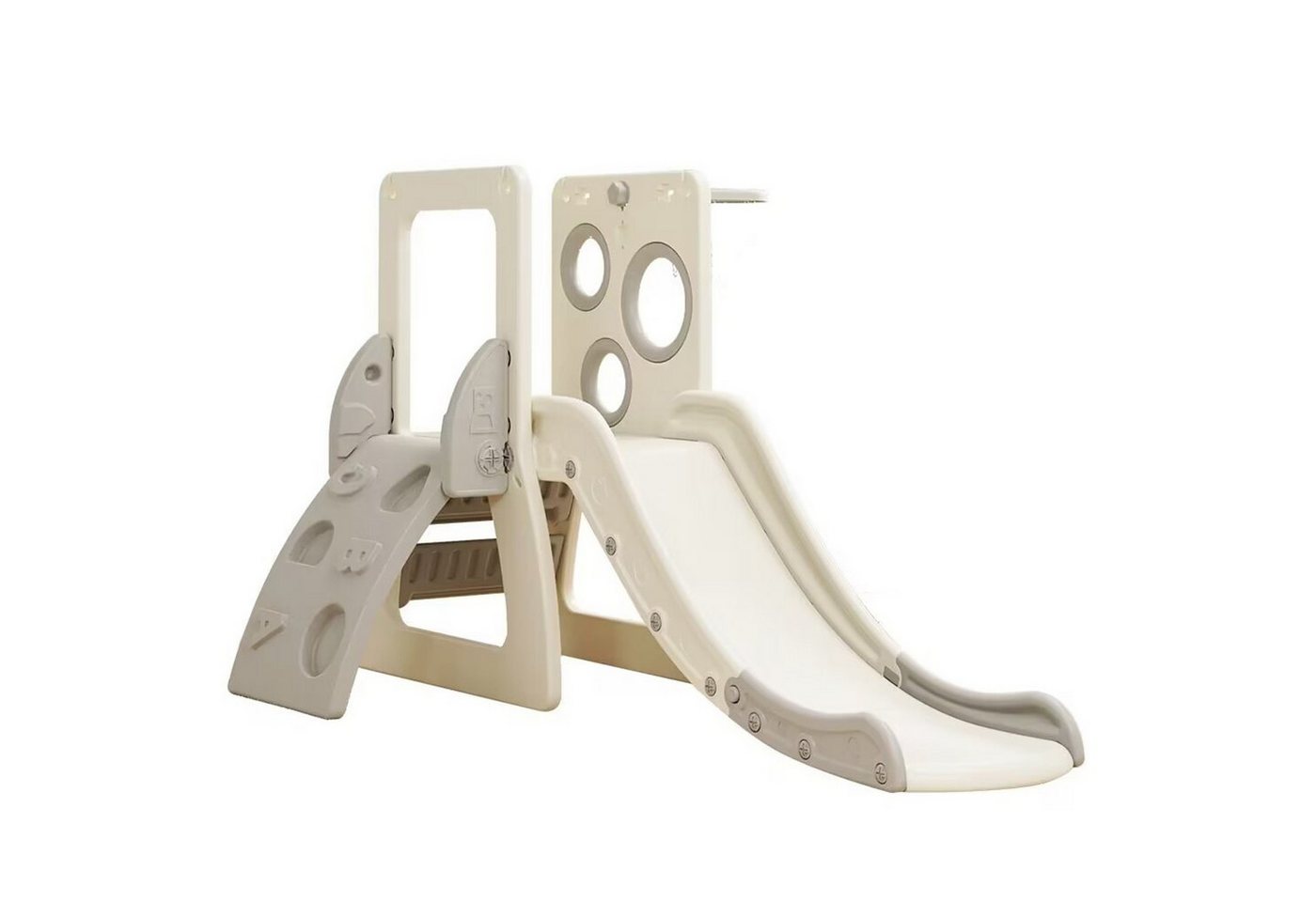 TikTakToo Indoor-Rutsche Spielturm Spielcenter mit Rutsche, (Spiel-Set, kompletter Motoriktrainer), Kletterburg Spielturm aus HDPE Kunststoff für Kinder ab 1 Jahr von TikTakToo