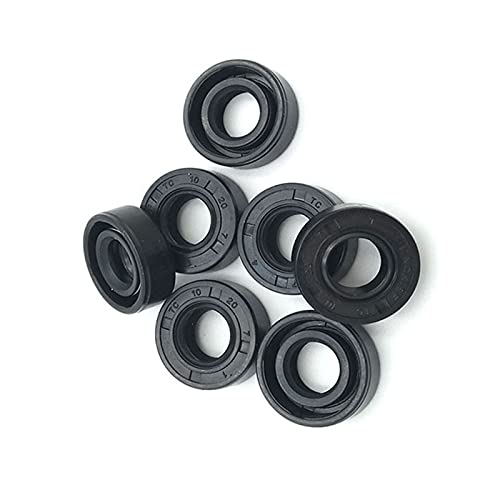 2ST Nbr Wellendichtring Tc Typ Nitril Covered Öldichtung Doppel Lippe mit Schraubenzugfeder, 8X17X4mm 2ST Nbr Wellendichtring Tc Typ Nitril Covered Öldichtung Doppel Lippe mit Schraubenzugfeder, 8X17X4mm von TikTako