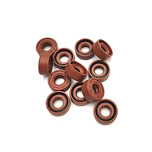 FKM Wellendichtring Tc Typ Covered Doppel Lippe mit Garter Simmering, 8X16X4mm 2Pcs von TikTako