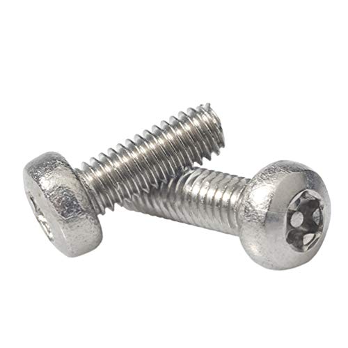 Sicherheitsschraube M4/M6 Torx Rundkopfschrauben Tamper Proof Bolt M4x16 (20Pcs) von TikTako