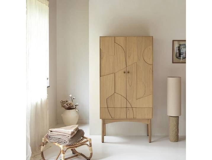 Anrichte aus Mindiholz 90 cm - Natur - Light mindi wood Anrichte aus Mindiholz 90 cm - Natur - Light mindi wood von Tikamoon