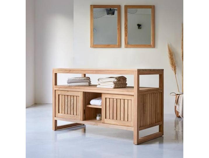 Aufbewahrungsmöbel aus massivem Teakholz, 120 cm - Natur - Teak Aufbewahrungsmöbel aus massivem Teakholz, 120 cm - Natur - Teak von Tikamoon