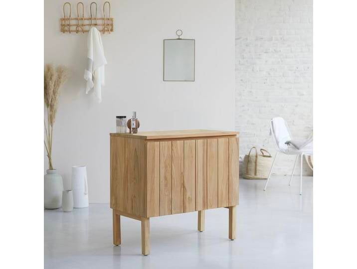 Aufbewahrungsmöbel aus massivem Teakholz, 80 cm Jill - Natur - Teak Aufbewahrungsmöbel aus massivem Teakholz, 80 cm Jill - Natur - Teak von Tikamoon