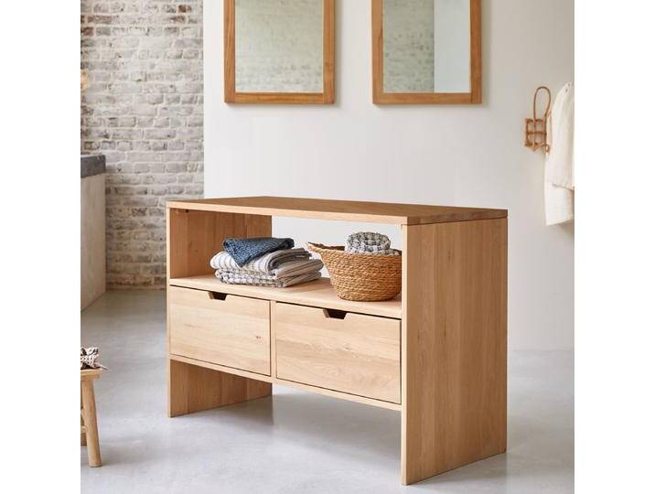 Aufbewahrungsmöbel aus massiver Eiche, 110 cm Kwarto - Natur - Oak Aufbewahrungsmöbel aus massiver Eiche, 110 cm Kwarto - Natur - Oak von Tikamoon