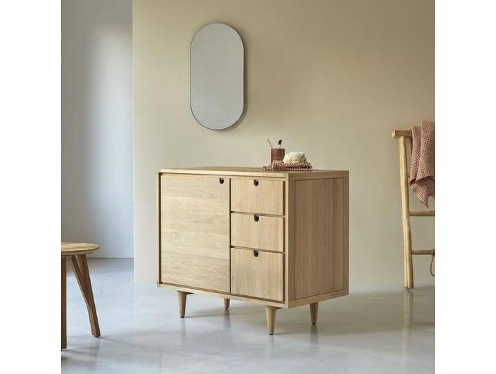 Aufbewahrungsmöbel aus massiver Eiche, 95 cm Jonak - Natur - Oak Aufbewahrungsmöbel aus massiver Eiche, 95 cm Jonak - Natur - Oak von Tikamoon