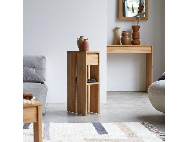 Beistelltisch aus massivem Teakholz Eden - Natur - Teak von Tikamoon