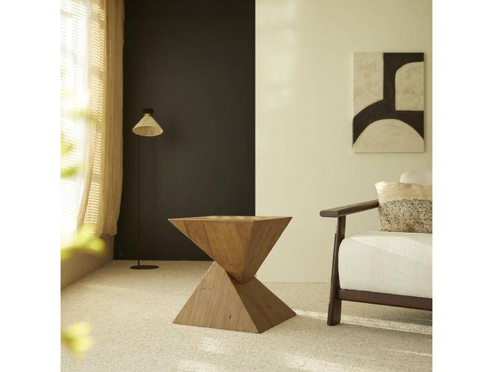 Beistelltisch aus recyceltem Kiefernmassivholz - Natur - Pine von Tikamoon