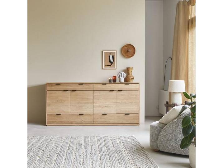 Buffet aus massivem Eichenholz 200 cm Senson - Natur - Oak Buffet aus massivem Eichenholz 200 cm Senson - Natur - Oak von Tikamoon