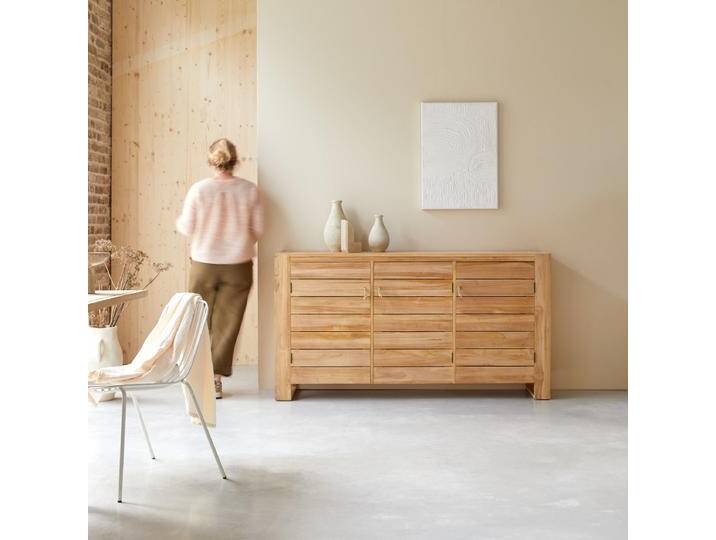 Buffet aus massivem Teakholz 170 cm Minimalys - Natur - Teak Buffet aus massivem Teakholz 170 cm Minimalys - Natur - Teak von Tikamoon