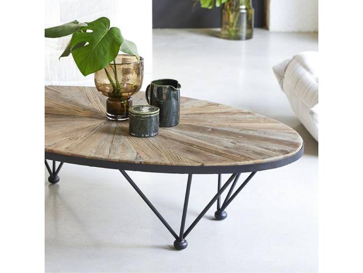 Couchtisch Beistelltisch Sofatisch Recycling-Ulme mit Metall 140x80 Industrielles Design Metal & wood - Natur - Elm Couchtisch Beistelltisch Sofatisch Recycling-Ulme mit Metall 140x80 Industrielles Design Metal & wood - Natur - Elm von Tikamoon