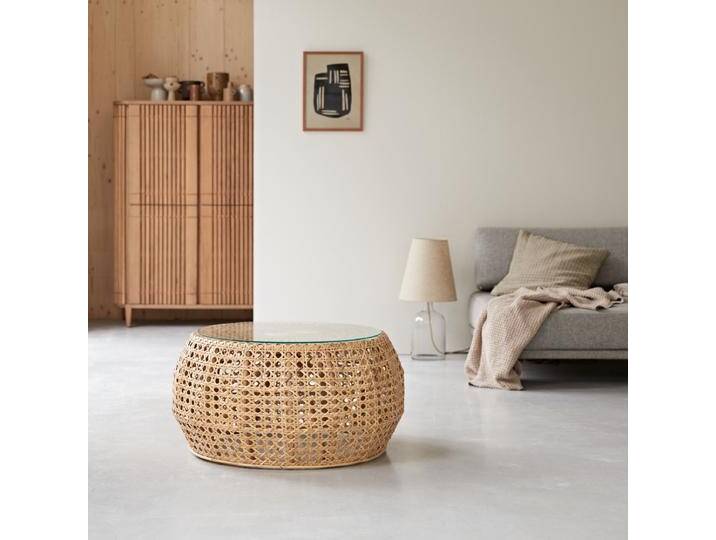 Couchtisch aus Rattan Esther Vintage Rattan - Natur - rattan von Tikamoon