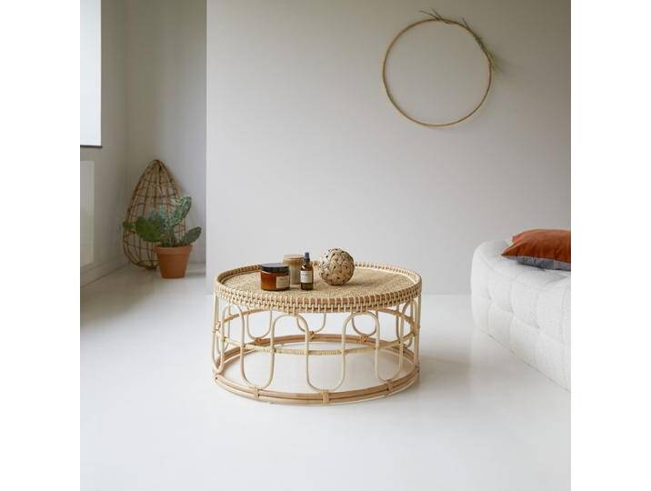 Couchtisch aus Rattan Samson Vintage Rattan - Natur - rattan von Tikamoon