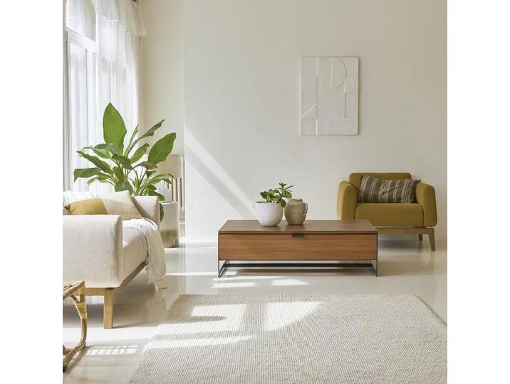 Couchtisch mit Stauraum aus massivem Akazienholz Metal & wood - Natur - acacia Couchtisch mit Stauraum aus massivem Akazienholz Metal & wood - Natur - acacia von Tikamoon