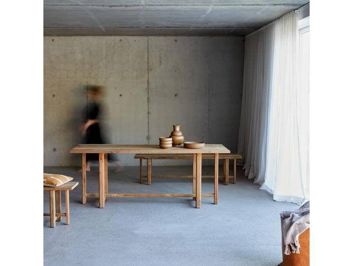 Esstisch aus massivem Recycling-Teak 6-8 Personen Antonia - Natur - Teak von Tikamoon