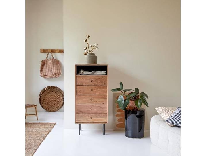 Hochkommode aus Akazie - Natur - acacia von Tikamoon